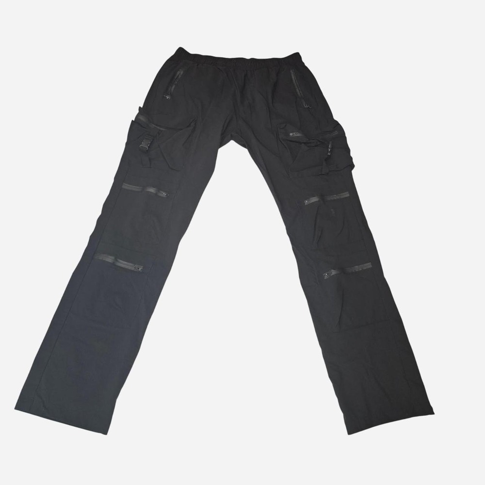Nova Men Black cargo pants with multiple pockets Men's Size XXL